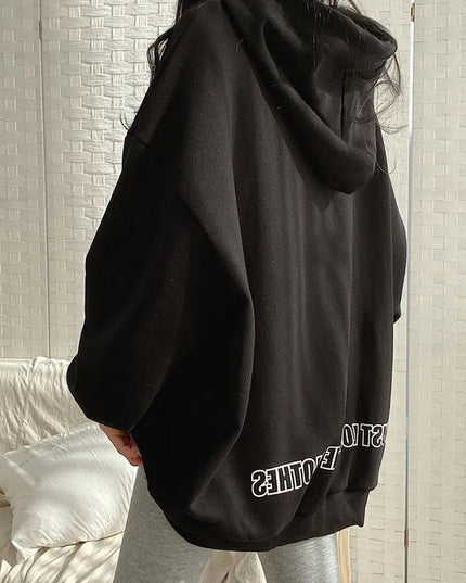 Casual All-matching Fleece-lined Trendy Top