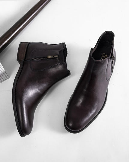 First Layer Cowhide  Boots Men's Leather