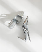 High Heel With Silver Fine 6cm