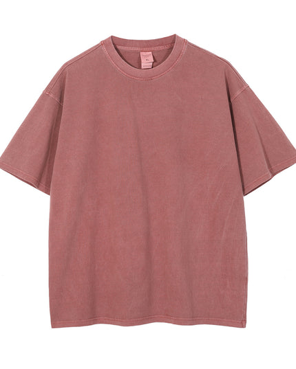 Street Washed Old Retro Short-sleeved Loose