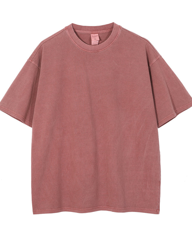 Street Washed Old Retro Short-sleeved Loose