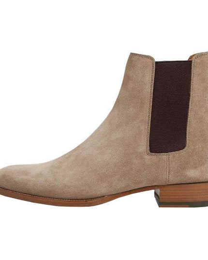 Men's Leather Nubuck Pointed Toe Low-top Martin Boots