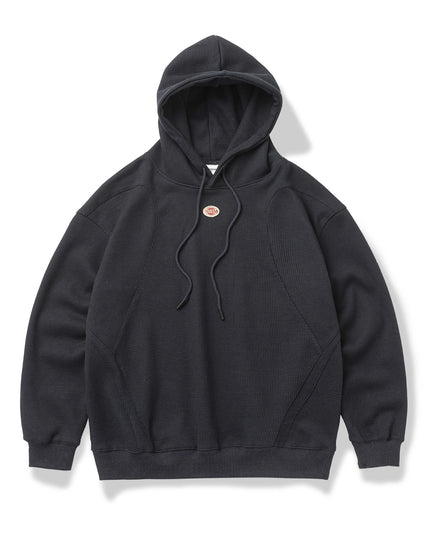 Embroidery Solid Color Patchwork Hoodie Men
