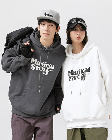Letter Print Sweatshirt Loose Street Coat For Men And Women