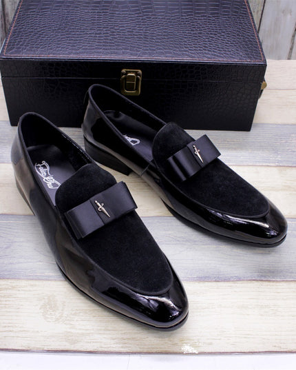 Matte Leather Patent Leather Men's Shoes