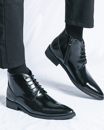 High-top Height Increased By Martin Boots With Zipper