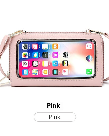 Touch Screen Phone Bag Women's Crossbody Anti-theft Swiping Long Wallet