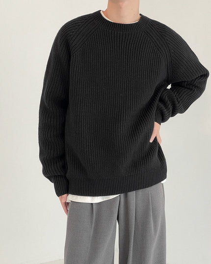Sweater Men's Loose And Lazy Style All-matching Pullover Thickened Sweater