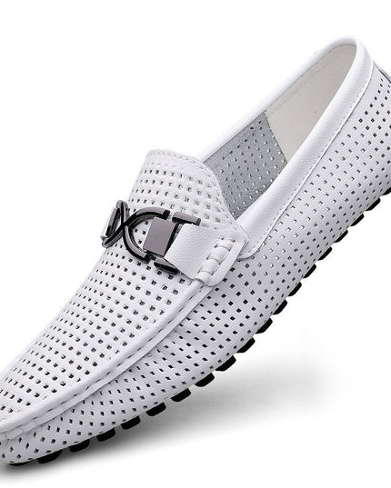 Breathable Thin Soft Bottom Soft Leather Men's Sandals