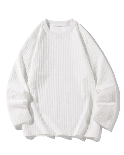 Autumn And Winter White Texture Sense Long Sleeve T-shirt Loose