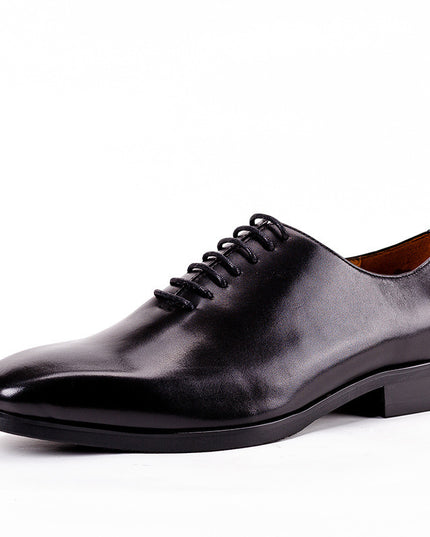 Formal Business Leather Shoes Men's Leather Black Pointed Toe Oxford