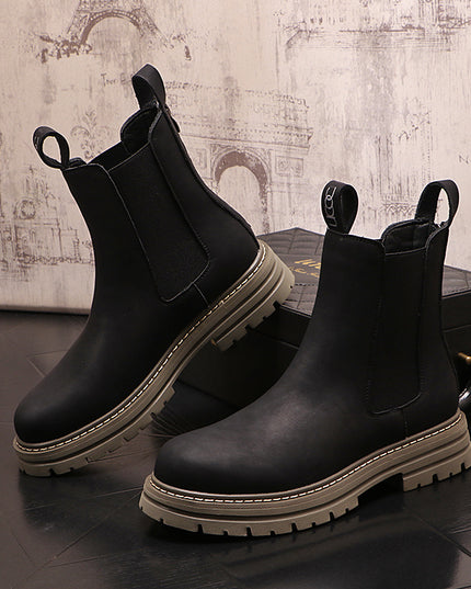 High School Help Casual Leather Shoes For Men