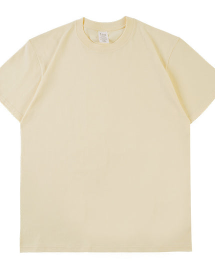 Pure Cotton Short Sleeve Solid Color Fashion Brand Loose Half Sleeve Blank T-shirt