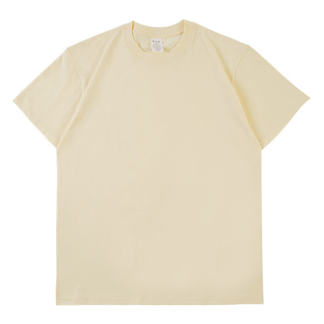 Pure Cotton Short Sleeve Solid Color Fashion Brand Loose Half Sleeve Blank T-shirt