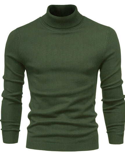 Men's Solid Color Pullover Sweater