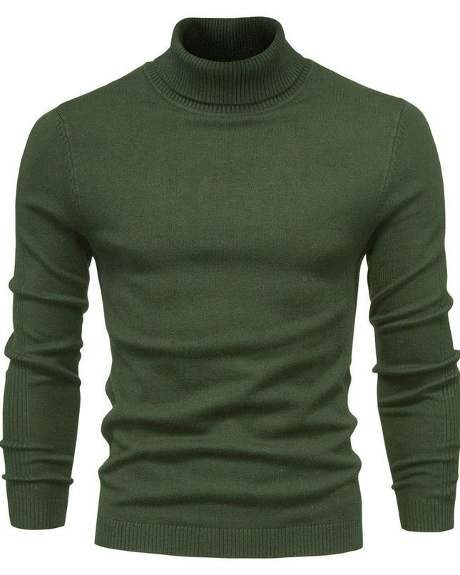Men's Solid Color Pullover Sweater