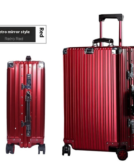 Aluminum Magnesium Luggage Password Trolley Case