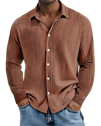 Men's Short-sleeve Lapel Shirt Double Layer Champray