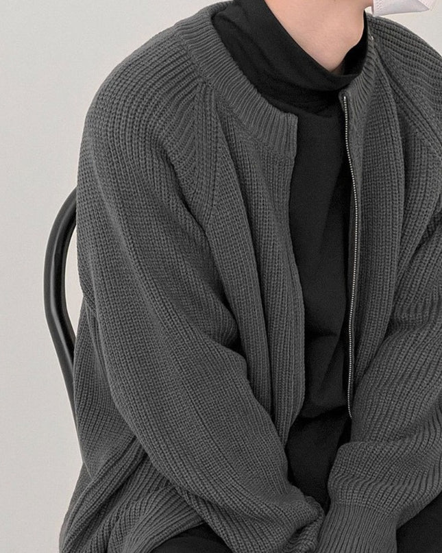 Simple Niche Sweater Cardigan For Men