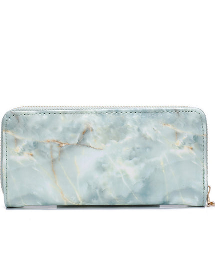 Women's Fashion Simple Marbled Zipper Wallet