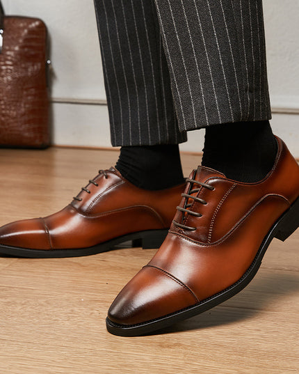 New Height Increasing Insole Business Formal Wear Soft Bottom Oxford Shoes