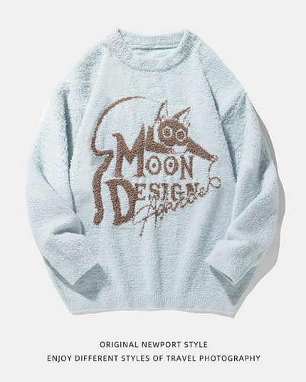 Men And Women Autumn And Winter New Couple Loose Pullover American Sweater