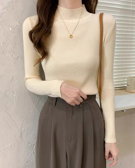 Slim Fit Inner Wear All-matching Sweater Long Sleeve