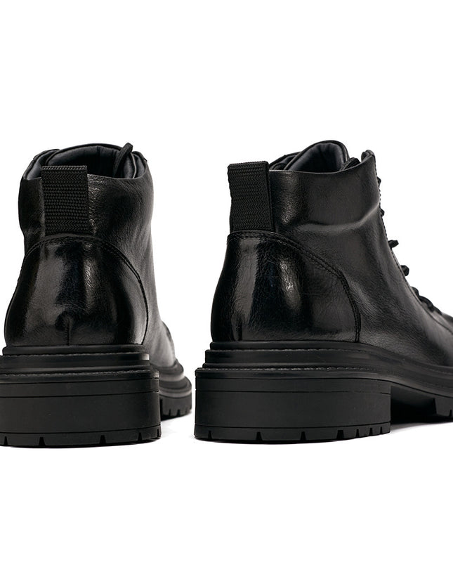 Genuine Leather Workwear Boots Men's Autumn And Winter Thick Bottom