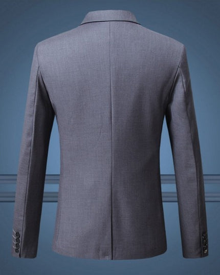 Spring And Autumn Solid Color Casual One Button Men's Small Suit