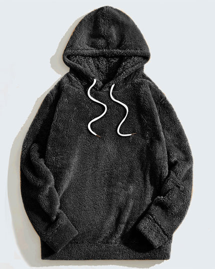 Autumn And Winter Thickening Double-sided Velvet Casual Loose Long-sleeved Hooded Sweater