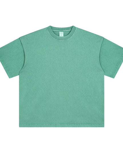 Men's Retro Washed Distressed Short Sleeve Fashion Brand