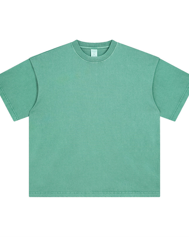 Men's Retro Washed Distressed Short Sleeve Fashion Brand