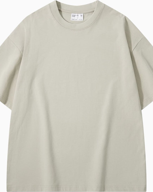 Thickened Cotton Short-sleeved Drop-shoulder T-shirt Bottoming Shirt Top