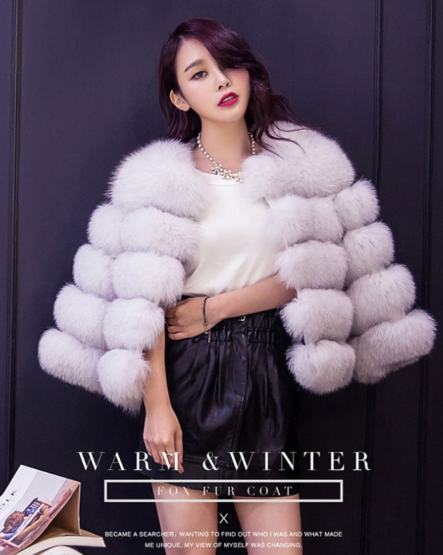 S-3XL Mink Coats Women Winter New Fashion FAUX Fur Coat Elegant Thick Warm Outerwear Fake Fur Jacket Chaquetas Mujer