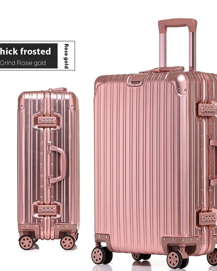 Aluminum Magnesium Luggage Password Trolley Case