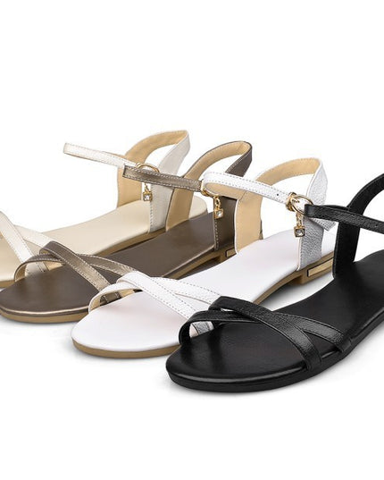 Women's Large Size Flat Toe Sandals
