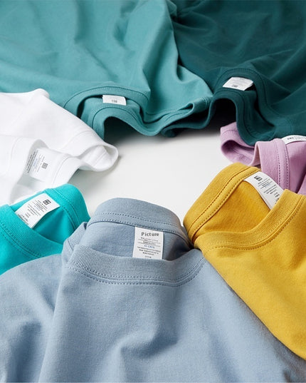 Cotton Heavy Round Neck Cultural T-shirt Advertising Shirt