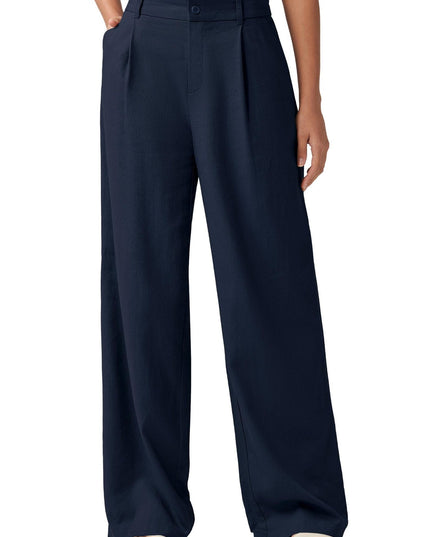 Loose Casual And Comfortable Pocket Straight-leg Pants