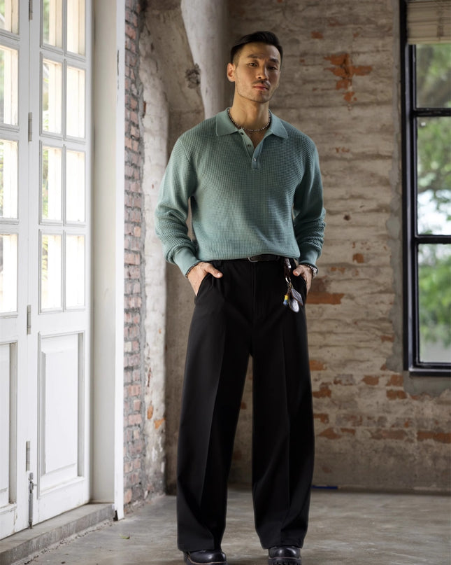 Business Casual Bottoming Shirt American Retro Autumn