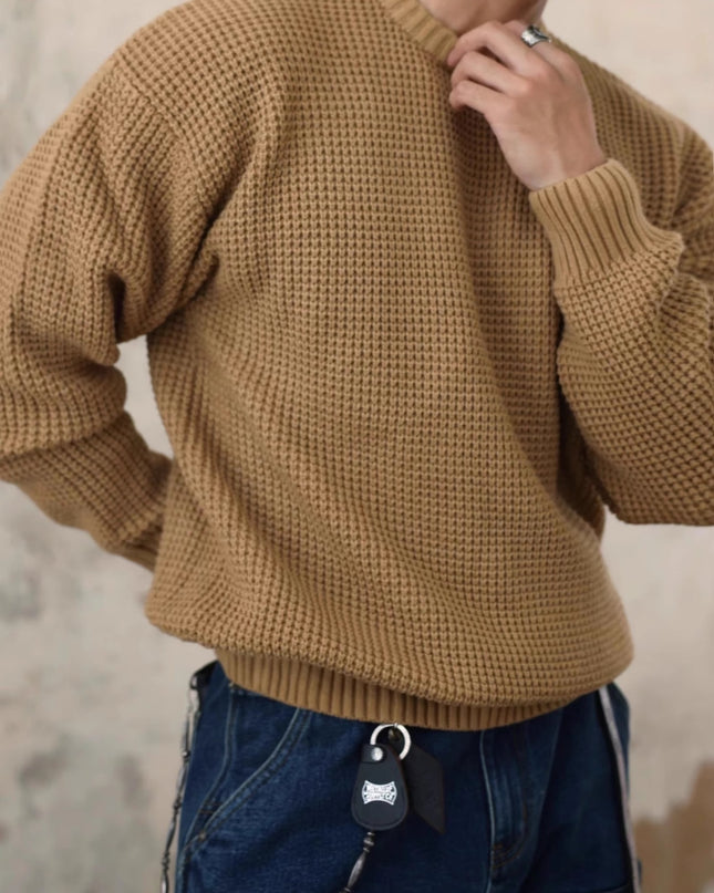Men's Waffle Base Ride Knitwear American Retro
