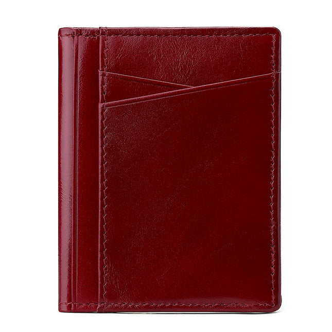 Multi-card Slot RFID Real Cowhide Bank Card Holder ID Holder