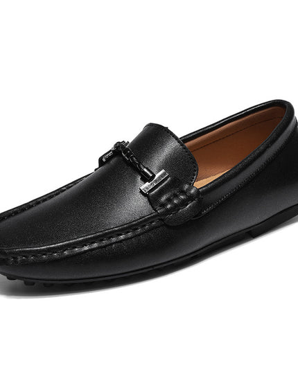 Men's Plus Size British Fashion Casual Leather Shoes