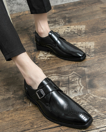 Plus Size Autumn Leisure Men's Breathable Leather Shoes