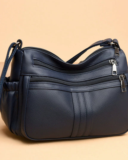 Genuine Leather Simple Shoulder Messenger Bag