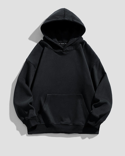 Men's American-style Simple Velvet Hoodie Top