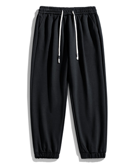 Solid Color Plus Size Round Neck Sweater Casual Pants Suit