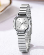 Silver Streak White Plate