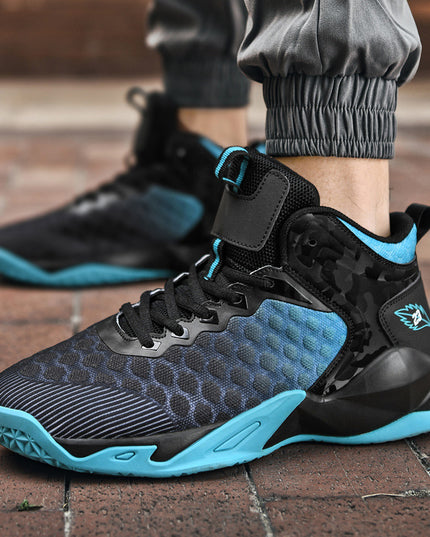 Men's Mid-Top Gradient Mesh Breathable Sneakers