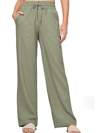 Women's Linen Wide-leg Cotton And Linen Casual Beach Summer Pants