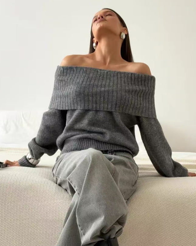 Sexy Off-the-shoulder Off-the-shoulder Sweater
